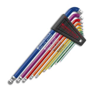 PB SWISS TOOLS Winkelschraubendrehersatz,Kunststoffhalter 9-teilig,1,5-10 90-100