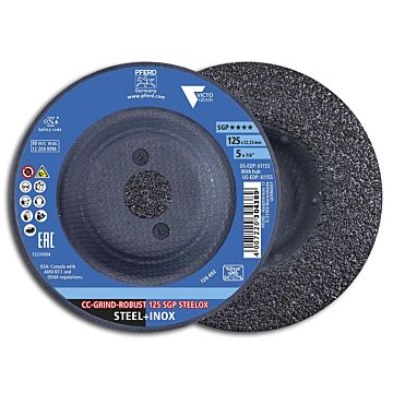 PFERD SCHLEIFSCHEIBE CC-GRIND ROBUST SGP STEELOX 125MM, PFERD TOOLS