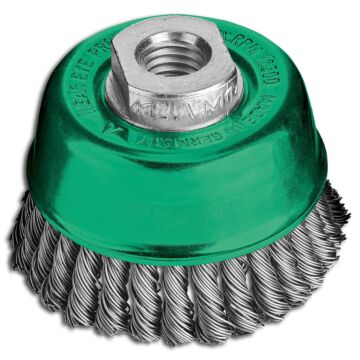 LESSMANN Topfbürste Edelstahl 65x0,5mm, gezopft