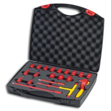 WIHA Ratschenschlüssel Set isoliert 3/8" 7207NK2001 Tool set insulated