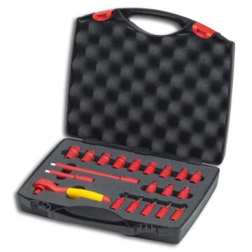WIHA Steckschlüssel-Satz 1/4" VDE 20-teilig, im Koffer