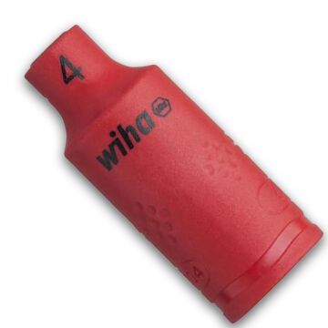 WIHA Steckschlüsseleinsatz isoliert 246 Socket Wrench 4 mm x 1/4"