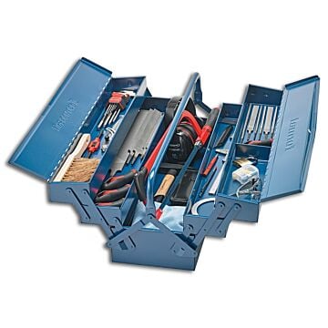 WERKZEUGSORTIMENT METALL 43-TEILIG, IM STAHLBLECHKOFFER, FORMAT