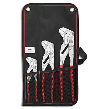 ZANGENSCHLÜSSEL-SET 3-TEILIG,  180,250,300MM, IN ROLLTASCHE, FORMAT