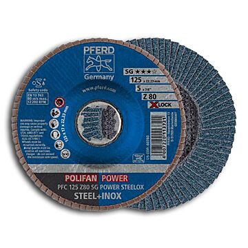PFERD X-LOCK-FÄCHERSCHEIBE POLIFAN Z SG POWER STEELOX, PFERD TOOLS