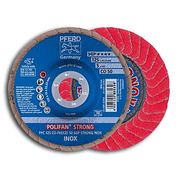 PFERD FÄCHERSCHEIBE POLIFAN CO-FREEZE SGP STRONG INOX, PFERD TOOLS