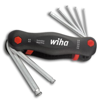 WIHA Sechskant-Schraubendreher-Satz PocketStar 7-teilig, 2-8mm, MagicRing