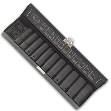 KRAFT-STECKSCHLÜSSELEINSATZ 1/2" 15-TEILIG, LANG, FORTIS