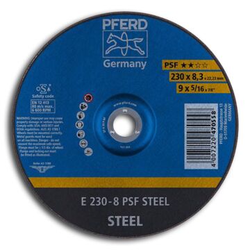 PFERD SCHRUPPSCHEIBE PSF STEEL FÜR STAHL, PFERD TOOLS