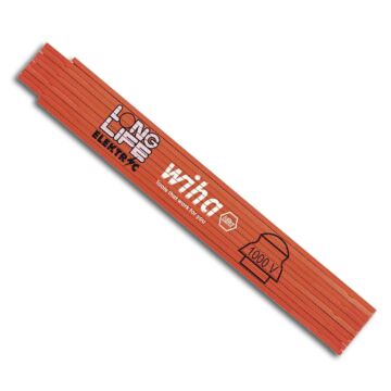 WIHA Gliedermaßstab Buche 2mx15mm, orange