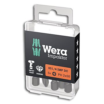 WERA Bit-Sortiment Bit-Box 5 Impaktor PH (Bitsatz) 