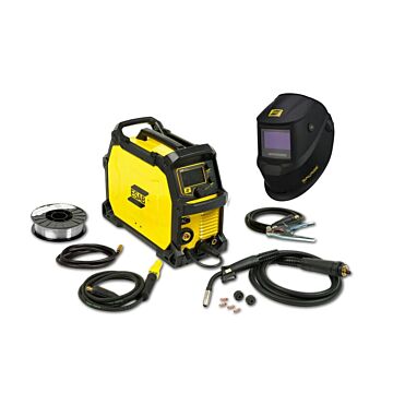ESAB MIG/MAG Schweißgerät Rebel EMP 215ic im Set mit umfangreichem Zubehör