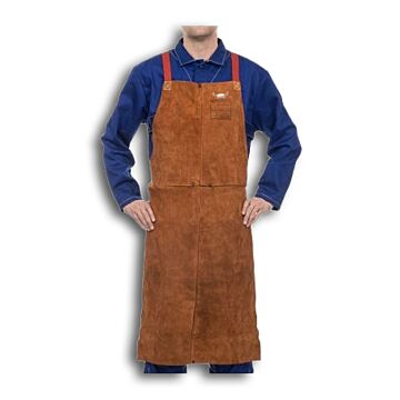 WELDAS Schweißerschürze LAVA BROWN 44-7136 91X60cm (Arbeitsschürze) 
