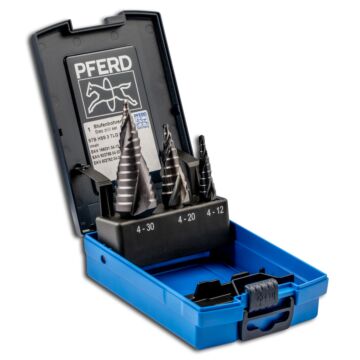 PFERD STUFENBOHRER-SETSTB HSS 3 TLG HC-FEP NR. 25201047, PFERD TOOLS