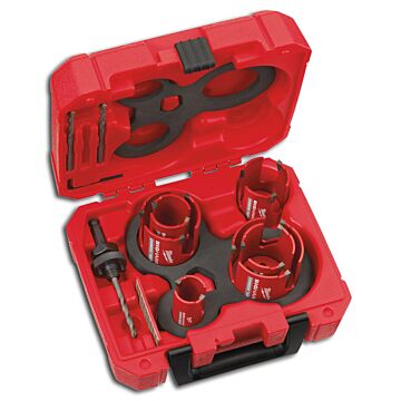 MILWAUKEE Multimaterial-Lochsäge Set BIGHAWG 10-teilig