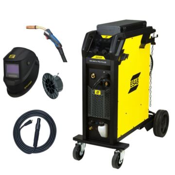 ESAB ESAB MIG/MAG-Schweißanlage Set mit Helm RUSTLER EM 350Cw SYN PRO PULSE