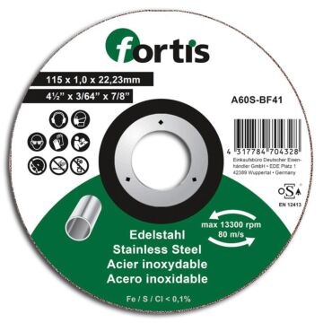 TRENNSCHEIBE FÜR EDELSTAHL, FORTIS