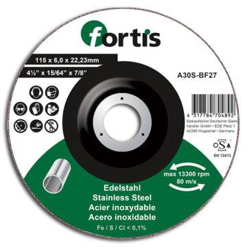 SCHRUPPSCHEIBE FÜR EDELSTAHL, FORTIS