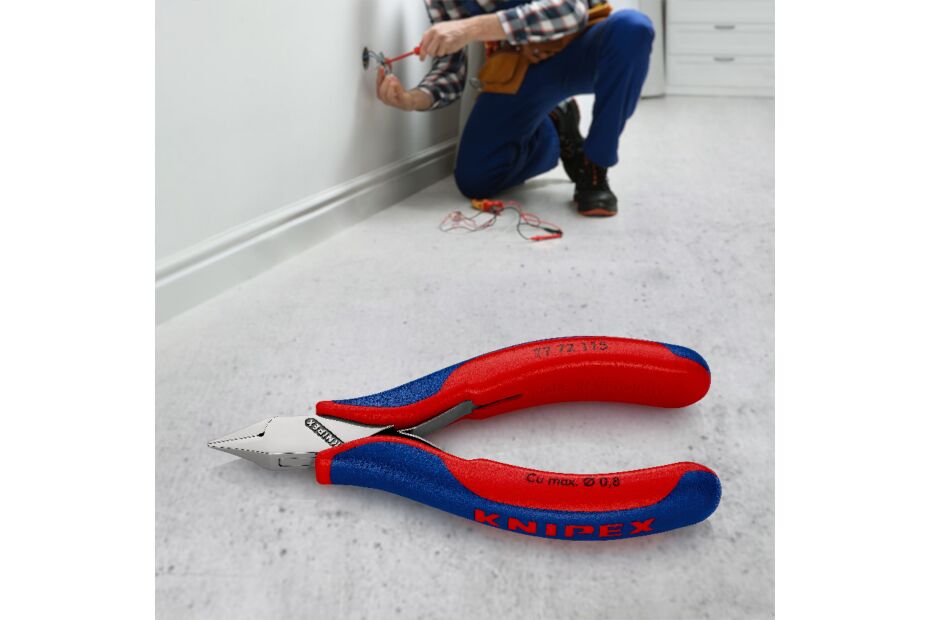 KNIPEX Elektronik-Seitenschneider 115mm mit kleiner Facette